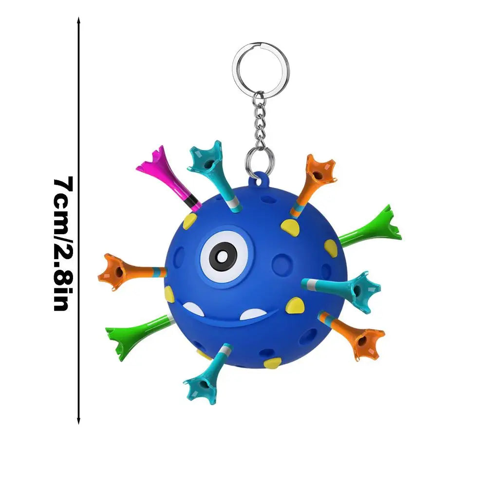 Golf Tee Hanger Portable Golf Tee Storage Stand Golf Gift Accessories Novelty Keychain Accessory Golf Ball Tee Holder For