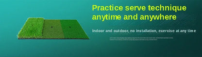 PGM Golf Hitting Mat Indoor Outdoor Mini Practice Durable PP Grass Pad Backyard Exercise Golf Training Aids With TEE DJD003
