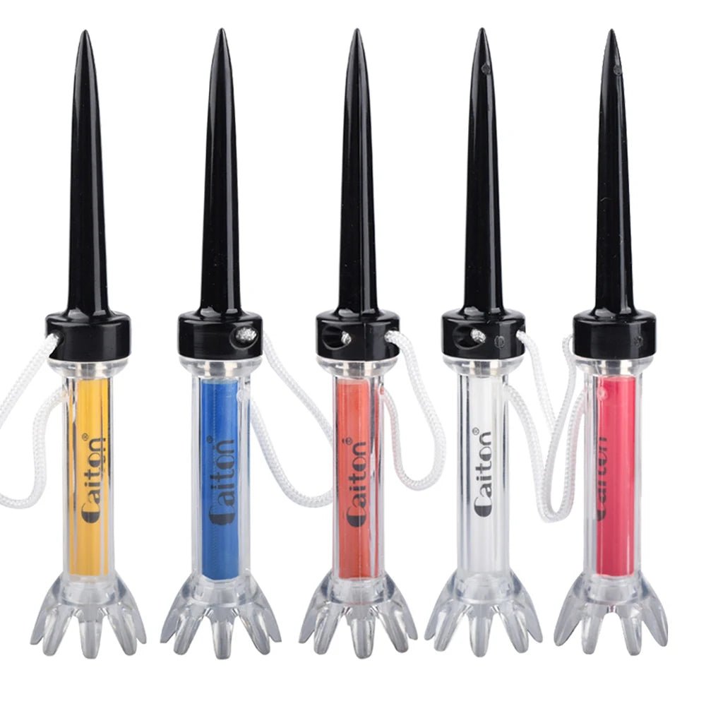 Improve Your Golf Game with the Caiton 5pcs Magnetic Plastic Golf Tee Set - 360degree Bounce