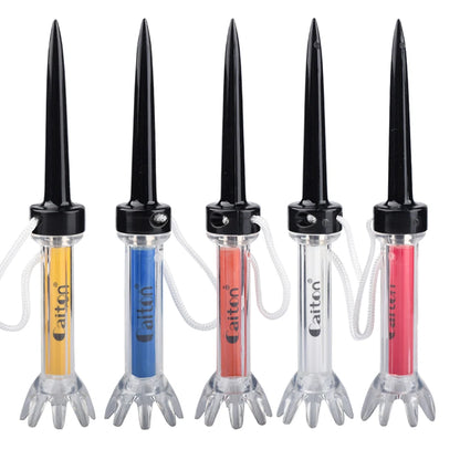 Improve Your Golf Game with the Caiton 5pcs Magnetic Plastic Golf Tee Set - 360degree Bounce