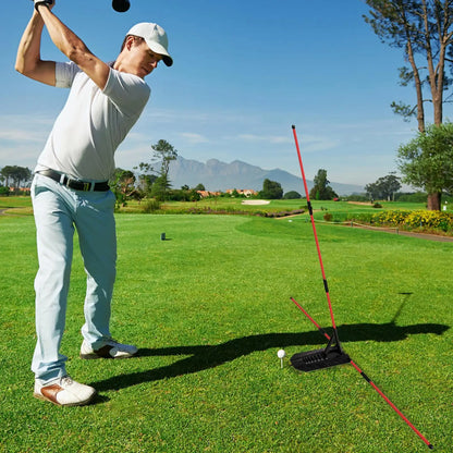 Golf Swing Alignment Rod Golf Alignment Sticks Holder Swing Angle Adjustment Postures Correction Aid Golf Practice Plate Trainer
