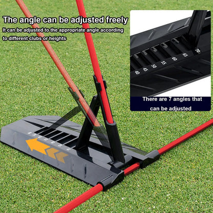 Golf Swing Alignment Rod Golf Alignment Sticks Holder Swing Angle Adjustment Postures Correction Aid Golf Practice Plate Trainer