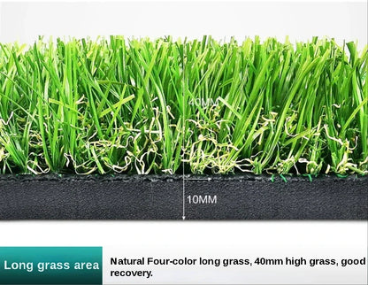 PGM Golf Hitting Mat Indoor Outdoor Mini Practice Durable PP Grass Pad Backyard Exercise Golf Training Aids With TEE DJD003