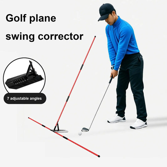 Golf Swing Alignment Rod Golf Alignment Sticks Holder Swing Angle Adjustment Postures Correction Aid Golf Practice Plate Trainer